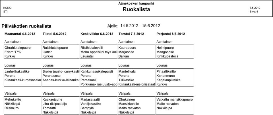 2012 Keskiviikko 6.