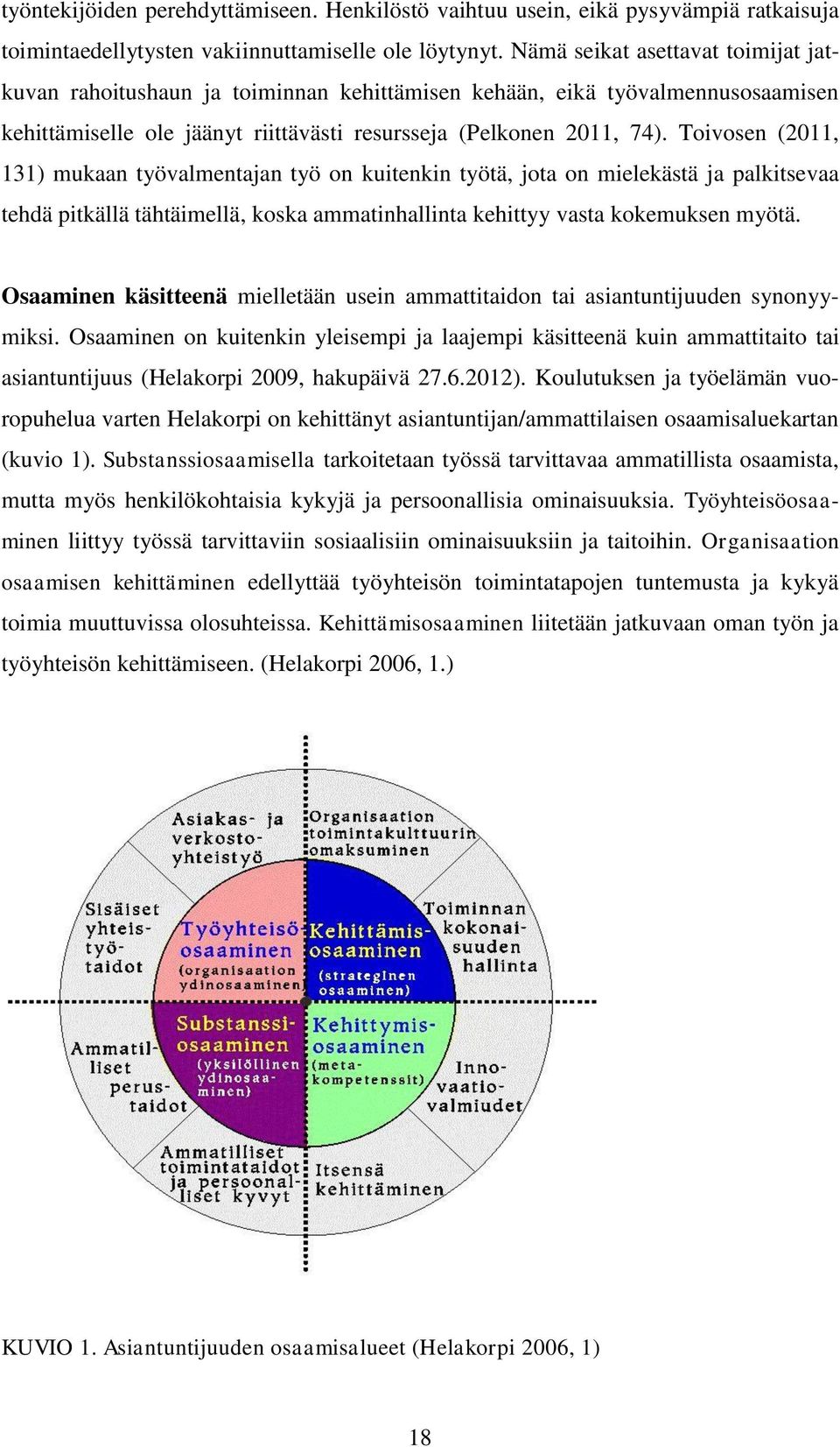 Toivosen (2011, 131) mukaan työvalmentajan työ on kuitenkin työtä, jota on mielekästä ja palkitsevaa tehdä pitkällä tähtäimellä, koska ammatinhallinta kehittyy vasta kokemuksen myötä.