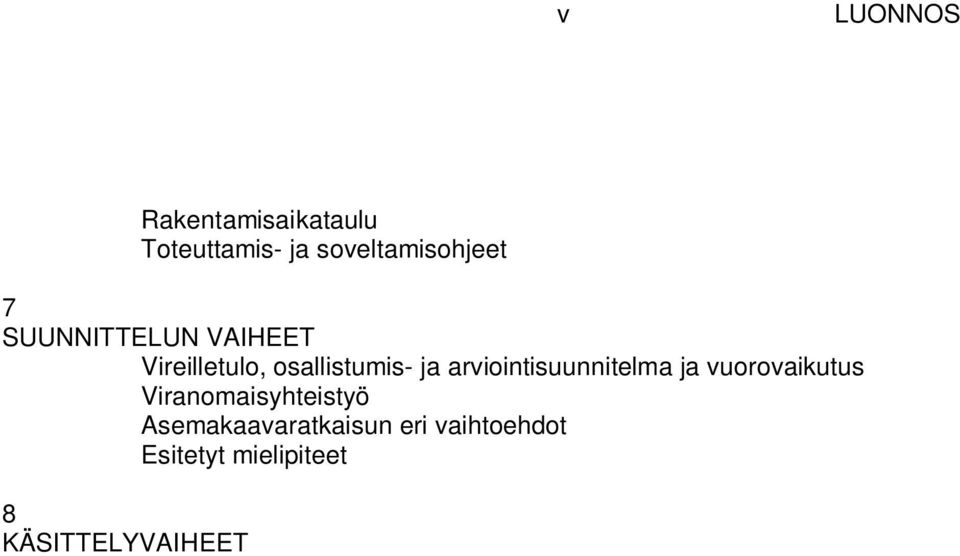 osallistumis- ja arviointisuunnitelma ja vuorovaikutus