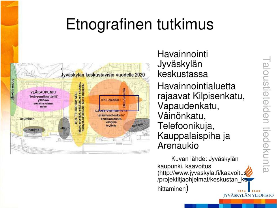 Telefoonikuja, Kauppalaispiha ja Arenaukio Kuvan lähde: Jyväskylän