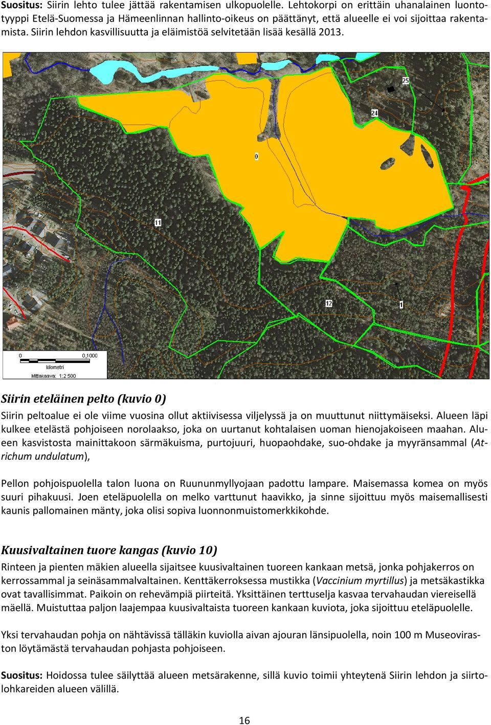 siirinlehdonkasvillisuuttajaeläimistöäselvitetäänlisääkesällä2013. Siirineteläinenpelto(kuvio0) Siirinpeltoalueeioleviimevuosinaollutaktiivisessaviljelyssäjaonmuuttunutniittymäiseksi.
