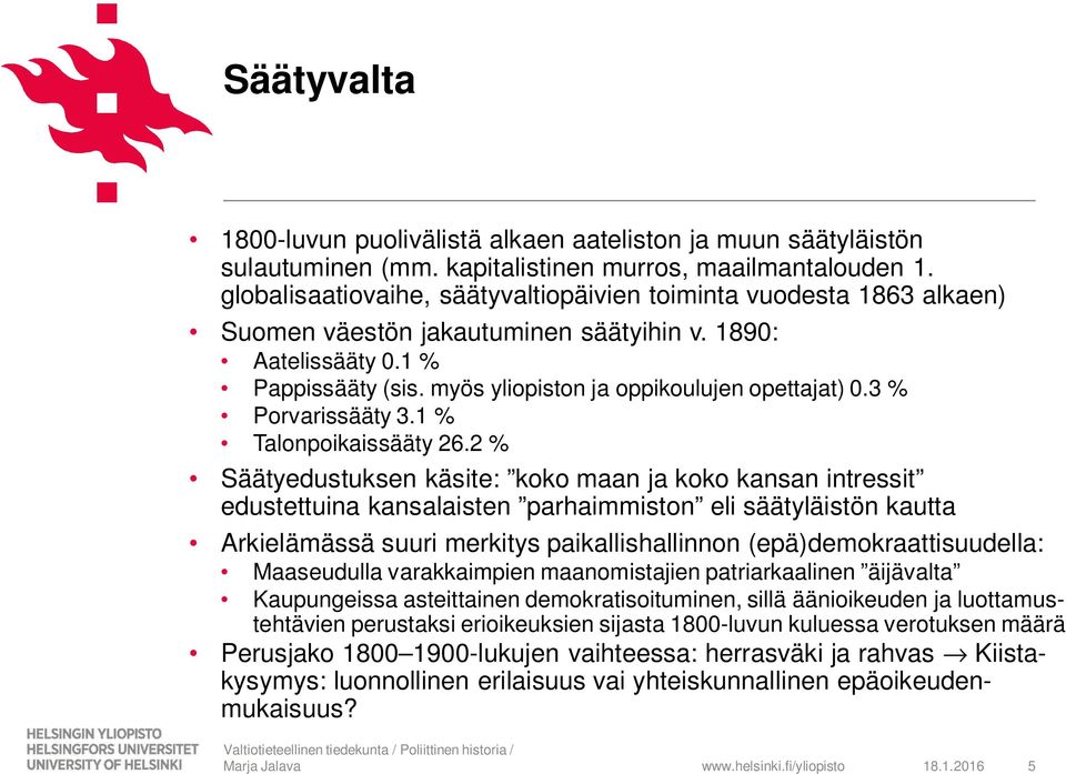 3 % Porvarissääty 3.1 % Talonpoikaissääty 26.