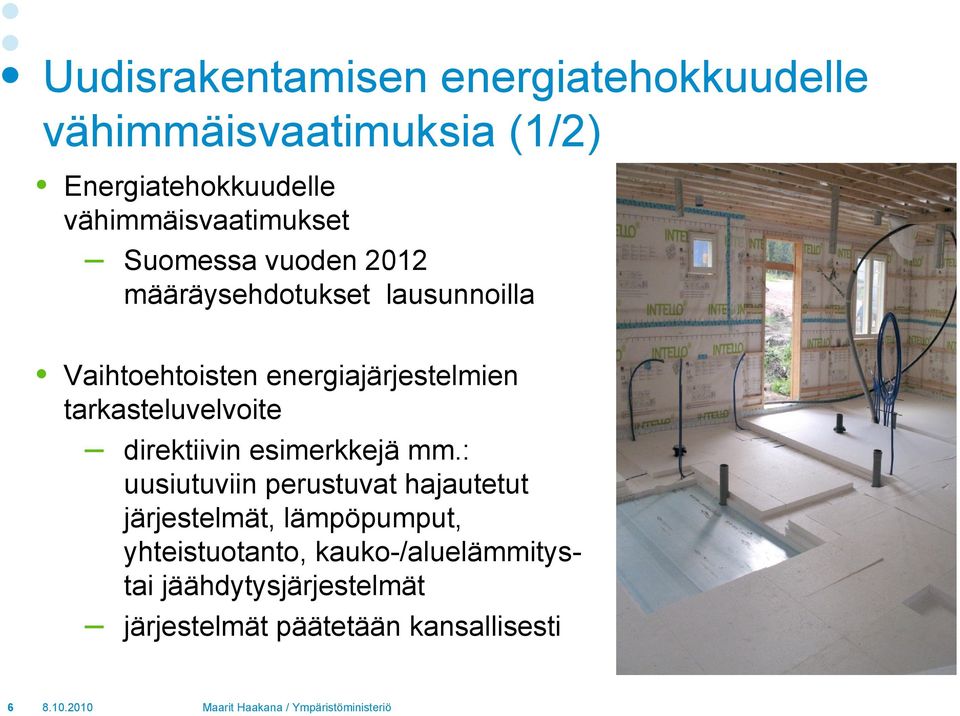 energiajärjestelmien tarkasteluvelvoite direktiivin esimerkkejä mm.