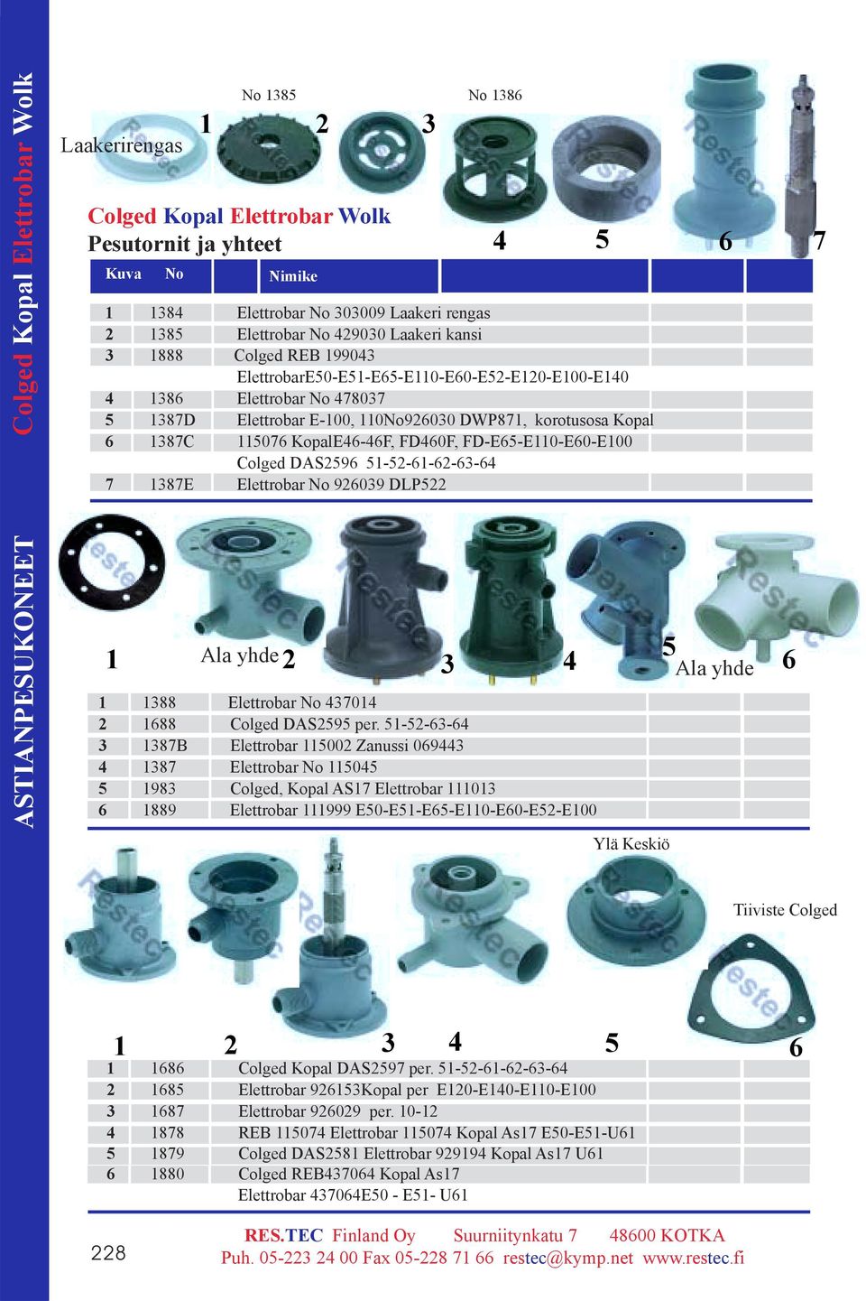 FD-E6-E0-E60-E00 Colged DAS296-2-6-62-6-64 7 87E Elettrobar No 92609 DLP22 7 ASTIANPESUKONEET Ala yhde 2 4 88 Elettrobar No 4704 2 688 Colged DAS29 per.