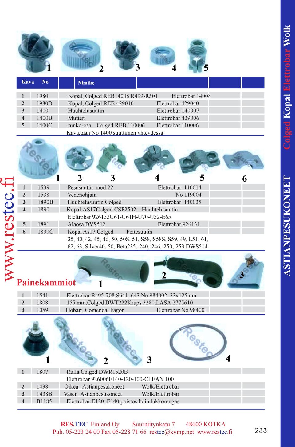 Kopal As7 Colged Peitesuutin, 40, 42, 4, 46, 0, 0S,, S8, S8S, S9, 49, L, 6, 62, 6, Silver40, 0, Beta2,-240,-246,-20,-2 DWS4 2 4 Kuva No Nimike 980 Kopal, Colged REB4008 R499-R0 Elettrobar 4008 2 980B