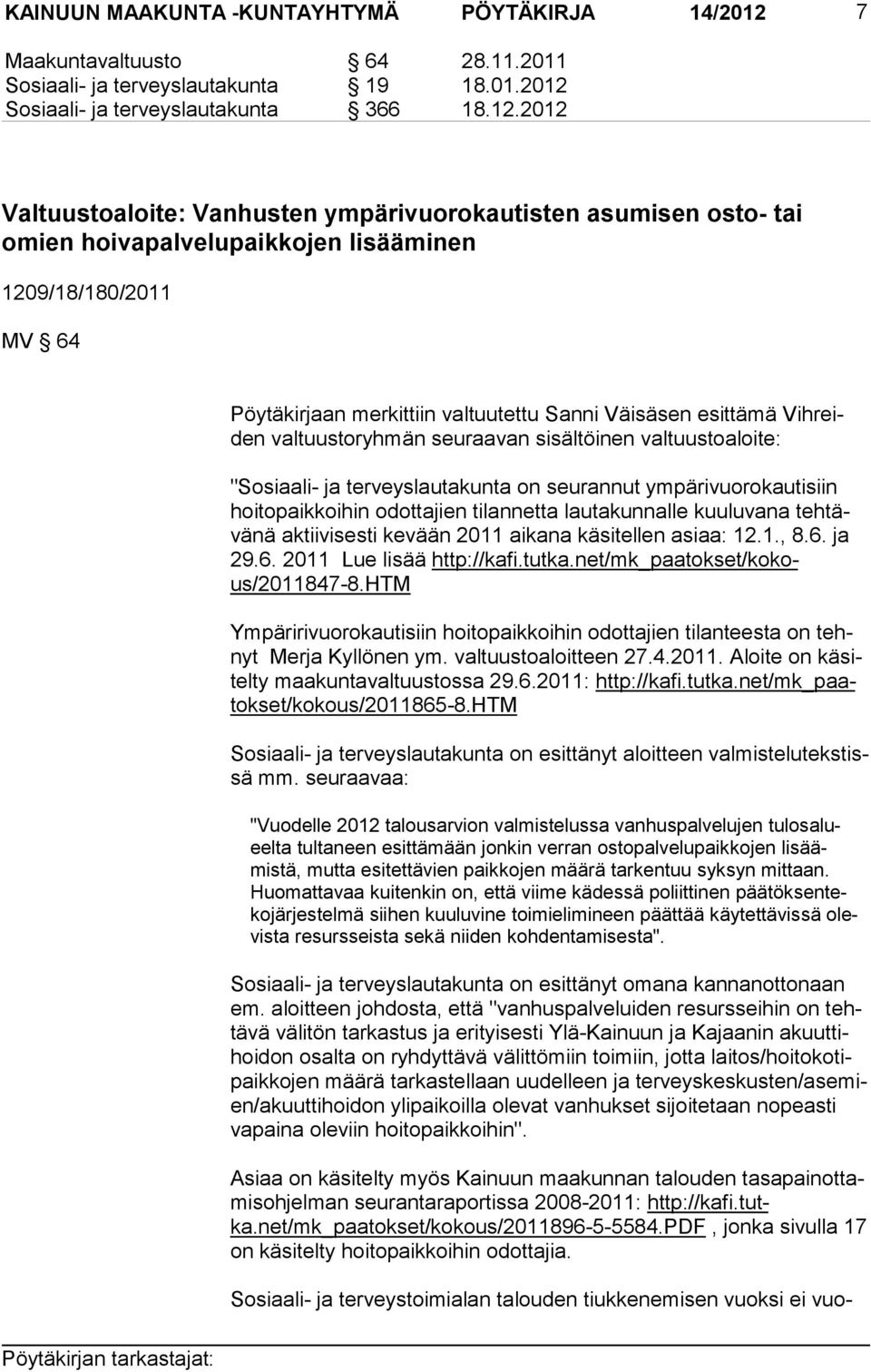 Sosiaali- ja terveyslautakunta 366 18.12.