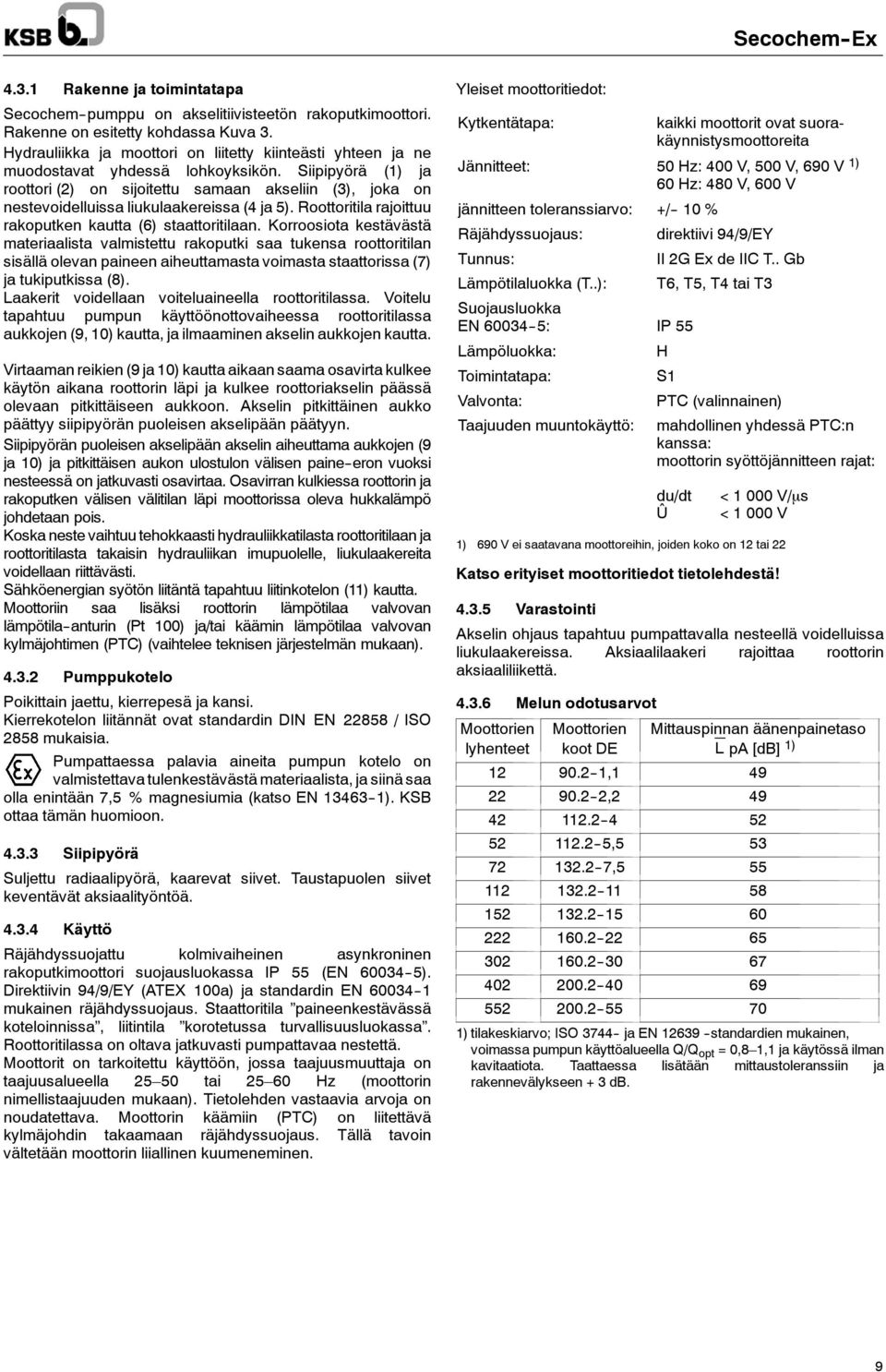 Siipipyörä () ja roottori (2) on sijoitettu samaan akseliin (3), joka on nestevoidelluissa liukulaakereissa (4 ja 5). Roottoritila rajoittuu rakoputken kautta (6) staattoritilaan.