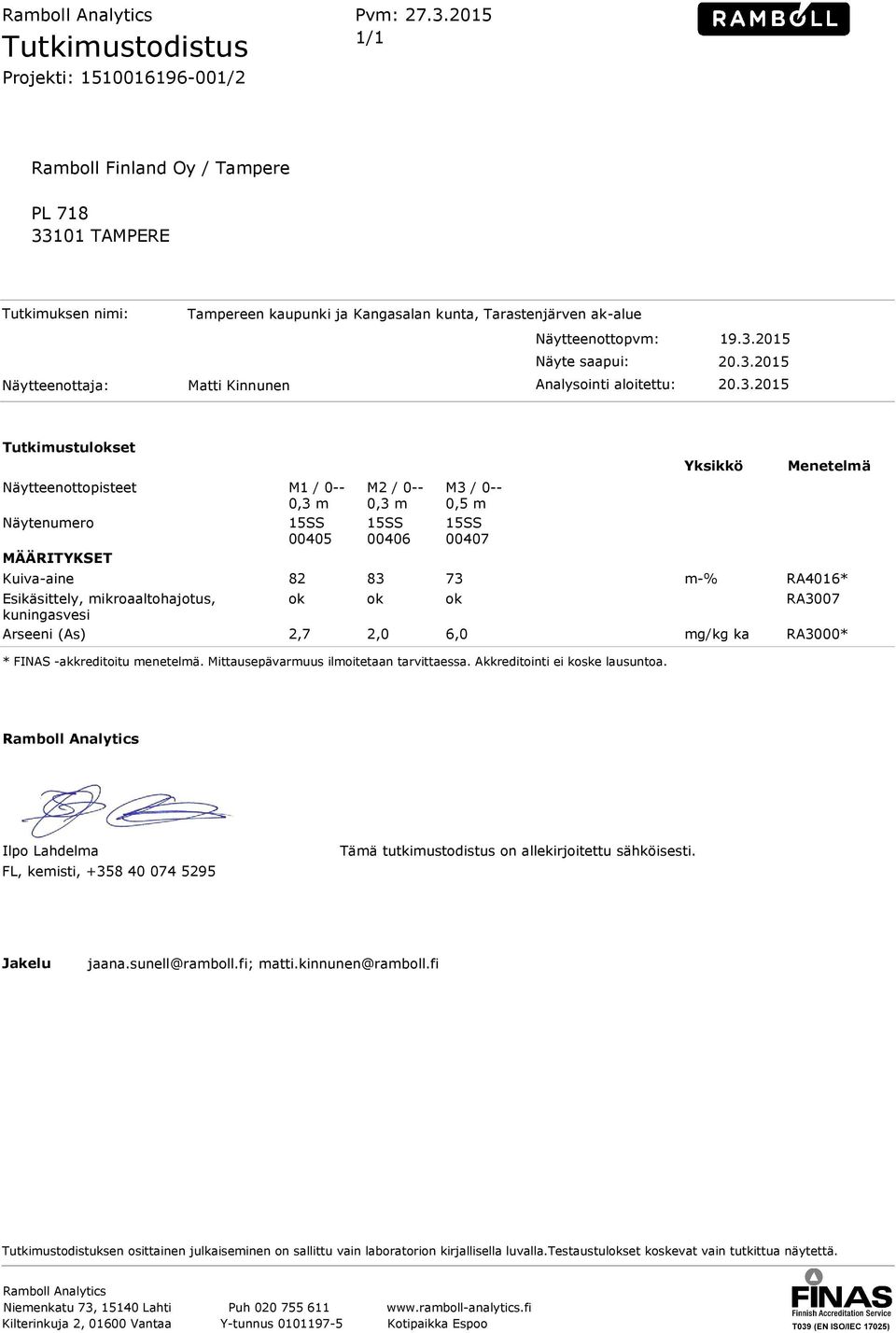 Näytteenottopvm: 19.3.