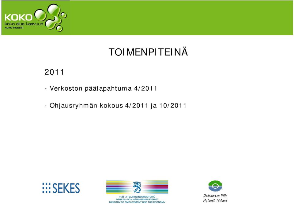 4/2011 - Ohjausryhmän