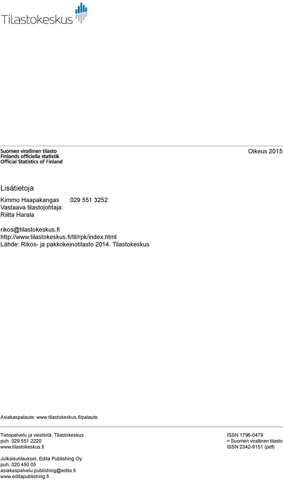 29 551 222 www.tilastokeskus.