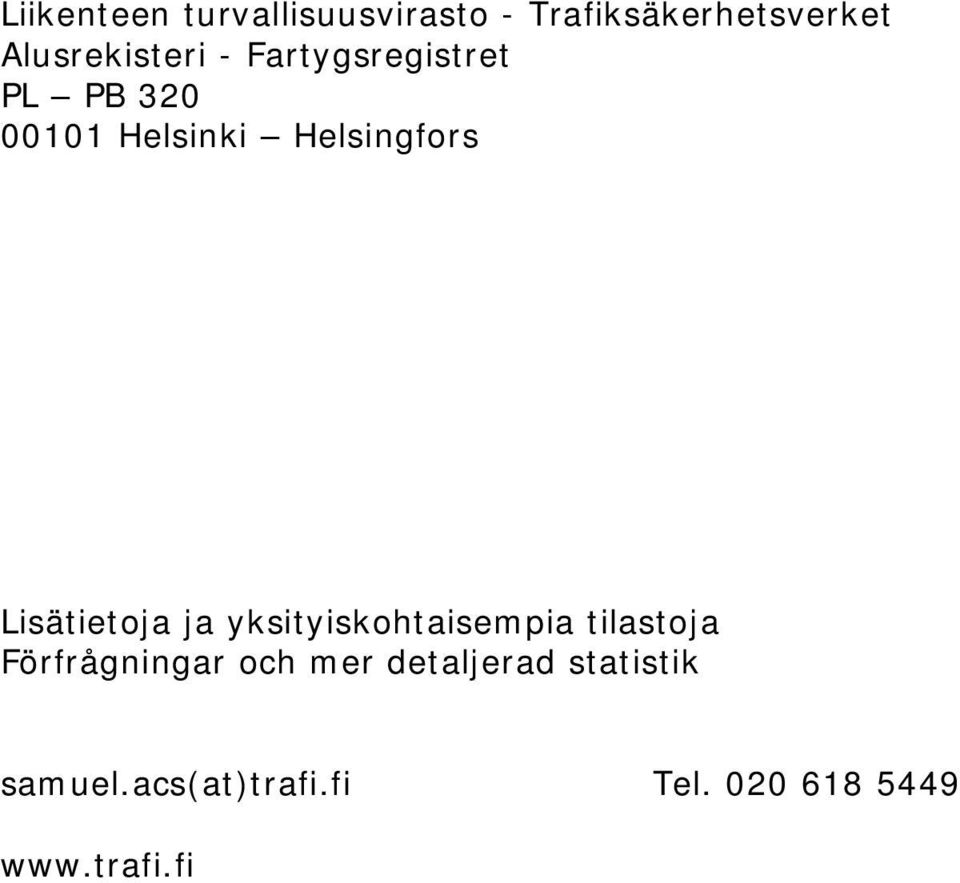 Helsingfors Lisätietoja ja yksityiskohtaisempia tilastoja