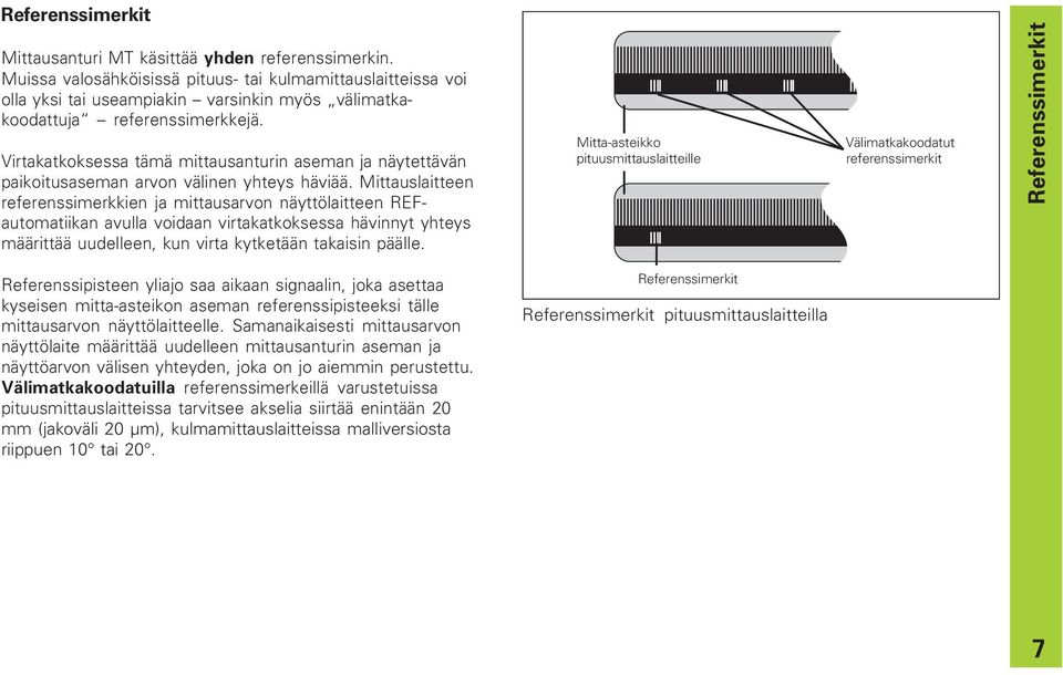 Virtakatkoksessa tämä mittausanturin aseman ja näytettävän paikoitusaseman arvon välinen yhteys häviää.