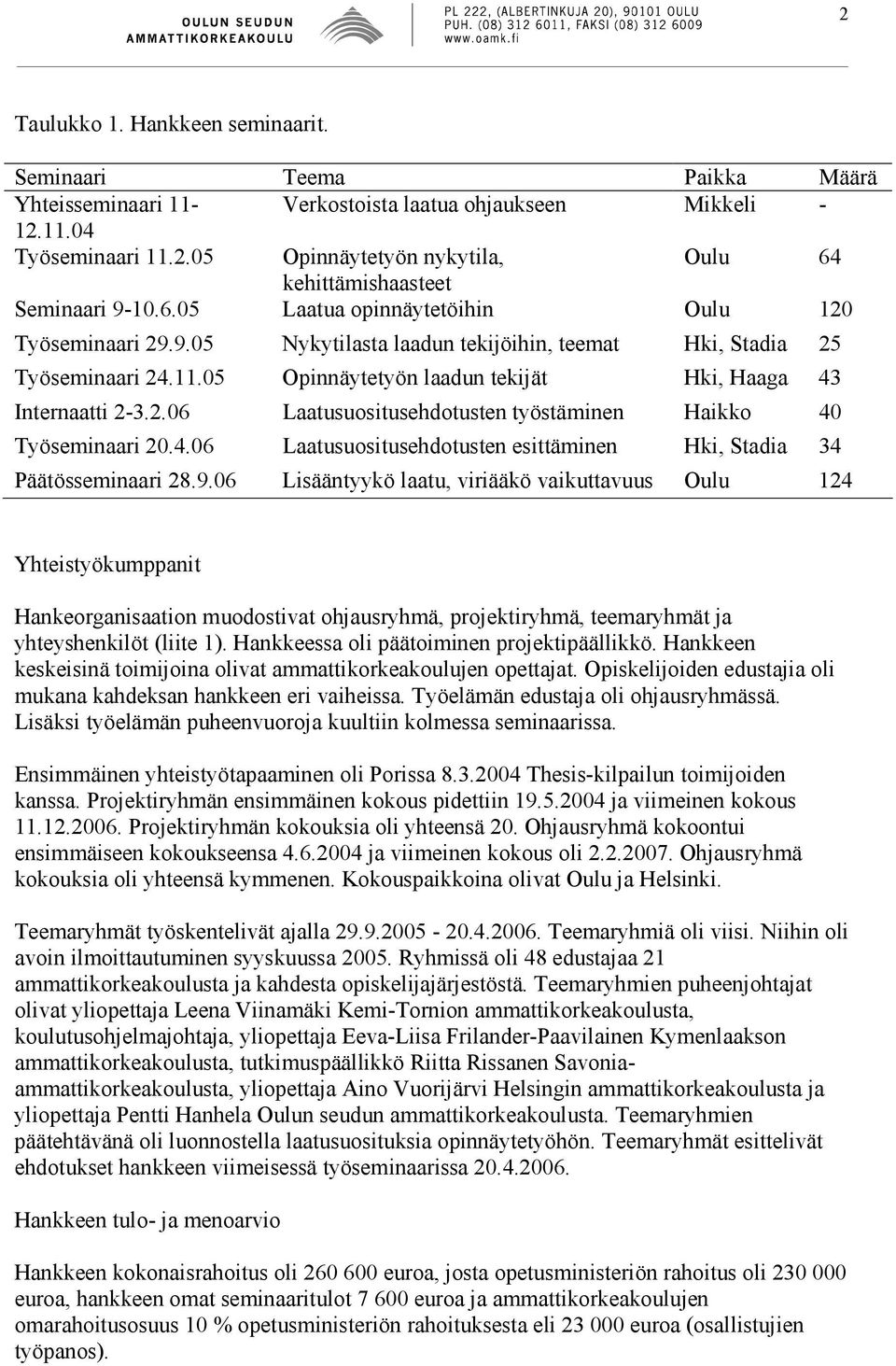 4.06 Laatusuositusehdotusten esittäminen Hki, Stadia 34 Päätösseminaari 28.9.