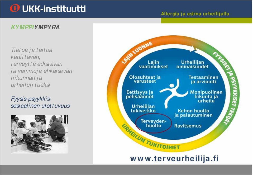 liikunnan ja urheilun tueksi