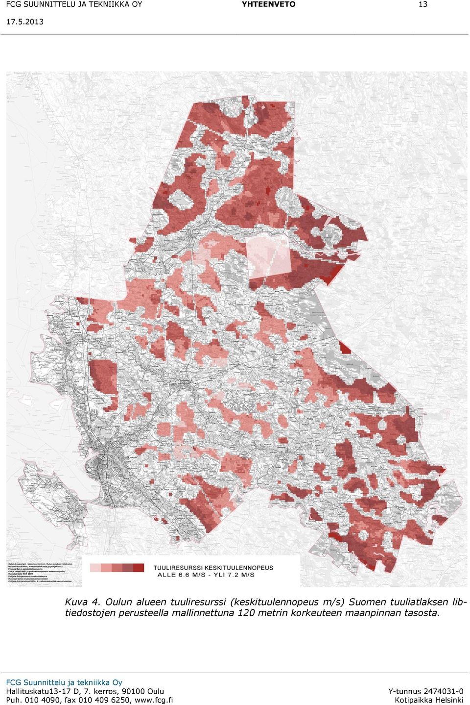 m/s) Suomen tuuliatlaksen libtiedostojen