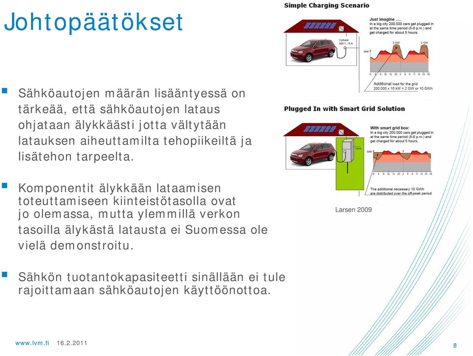 Komponentit älykkään lataamisen toteuttamiseen kiinteistötasolla ovat jo olemassa, mutta ylemmillä verkon