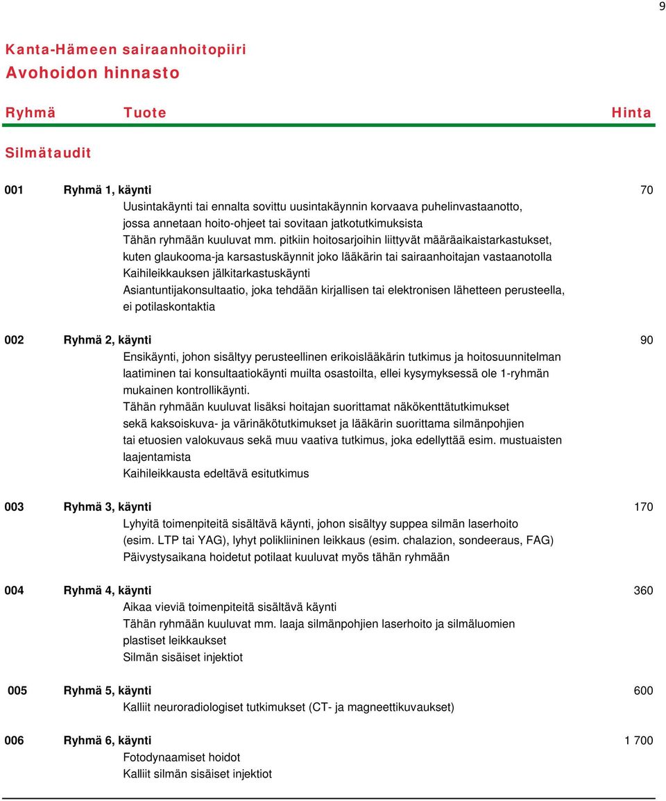Asiantuntijakonsultaatio, joka tehdään kirjallisen tai elektronisen lähetteen perusteella, ei potilaskontaktia 002 Ryhmä 2, käynti 90 Ensikäynti, johon sisältyy perusteellinen erikoislääkärin