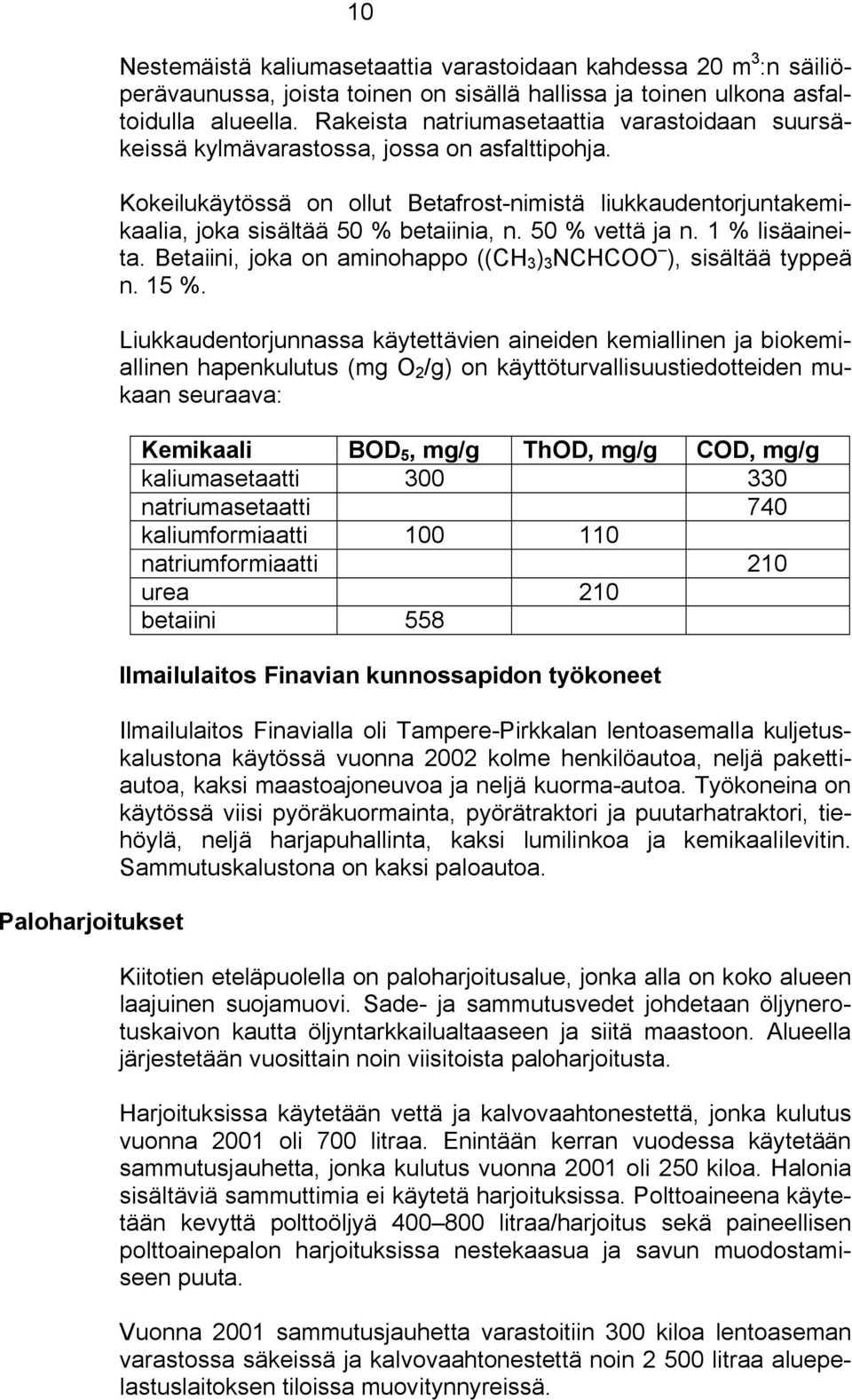 50 % vettä ja n. 1 % lisäaineita. Betaiini, joka on aminohappo ((CH 3 ) 3 NCHCOO ), sisältää typpeä n. 15 %.