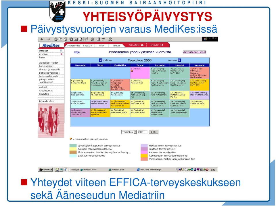 MediKes:issä Yhteydet viiteen