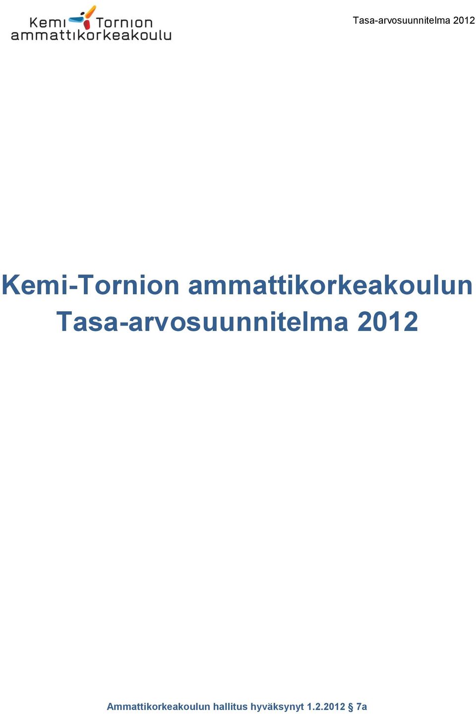 Tasa-arvosuunnitelma