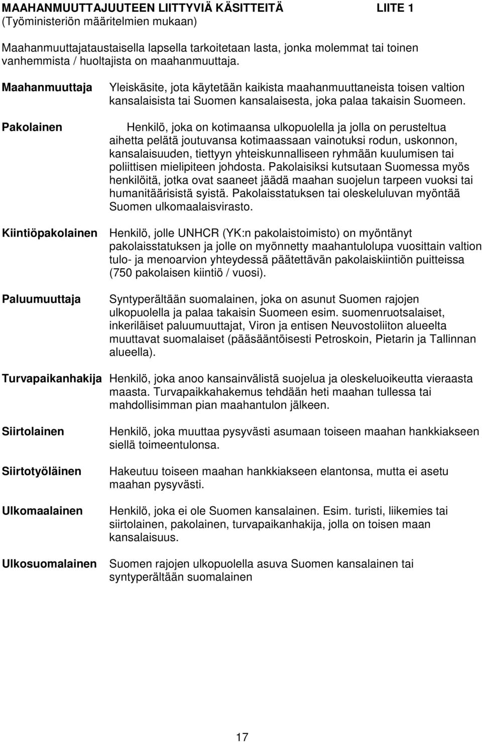 Henkilö, joka on kotimaansa ulkopuolella ja jolla on perusteltua aihetta pelätä joutuvansa kotimaassaan vainotuksi rodun, uskonnon, kansalaisuuden, tiettyyn yhteiskunnalliseen ryhmään kuulumisen tai
