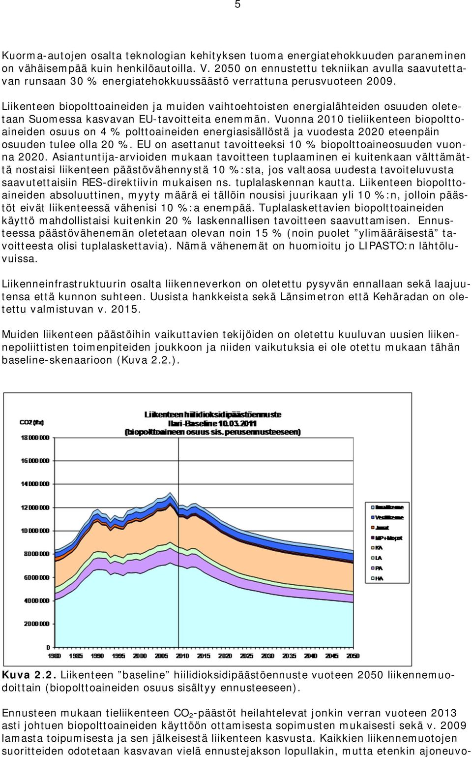 Liikenteen biopolttoaineiden ja muiden vaihtoehtoisten energialähteiden osuuden oletetaan Suomessa kasvavan EU-tavoitteita enemmän.