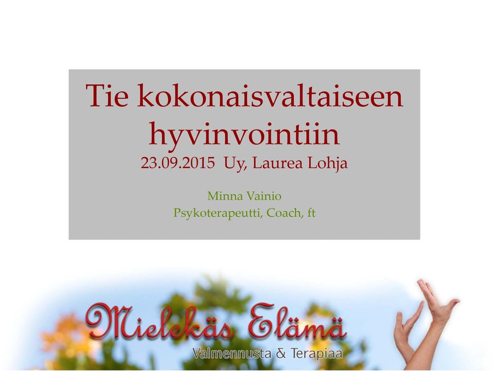 2015 Uy, Laurea Lohja