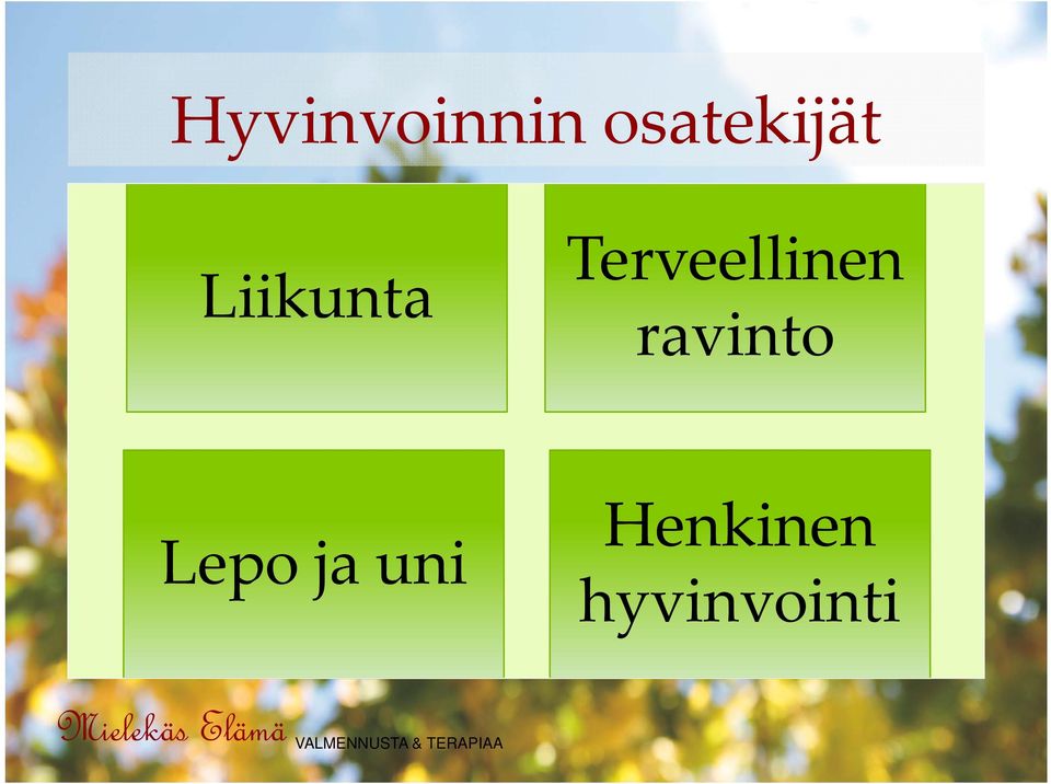 Terveellinen ravinto