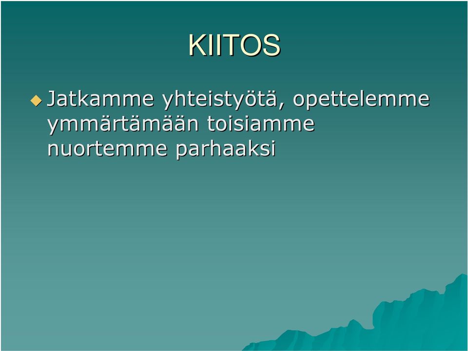 opettelemme ymmärt