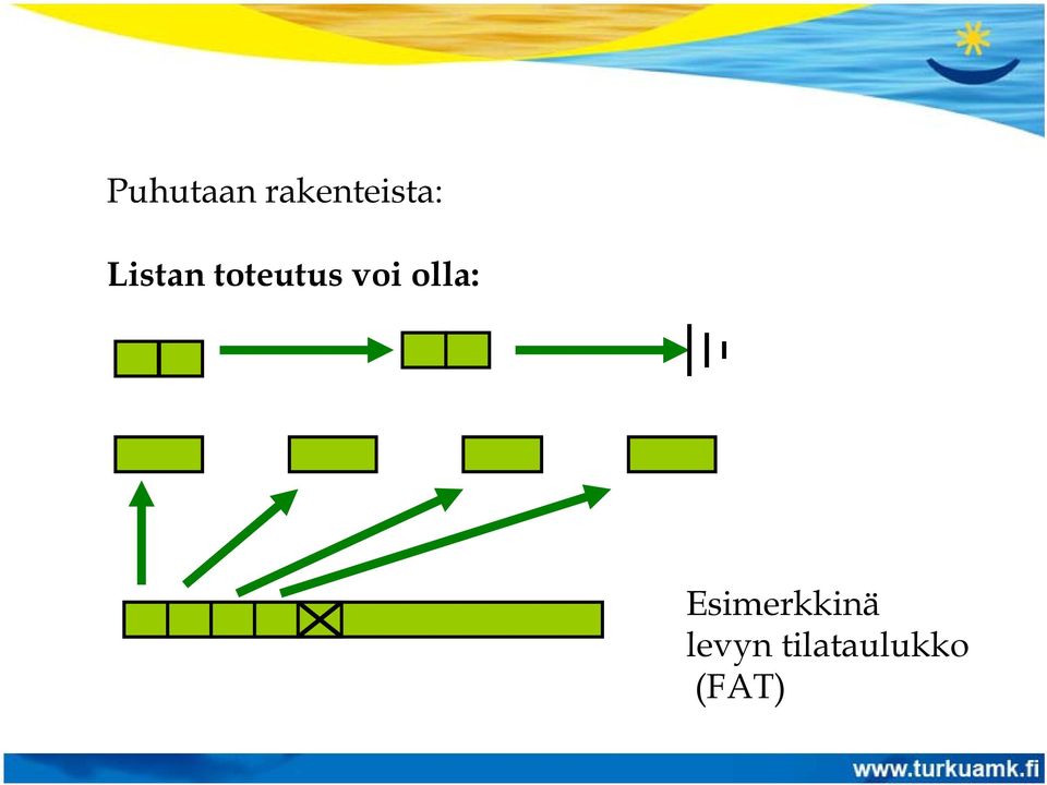 toteutus voi olla: