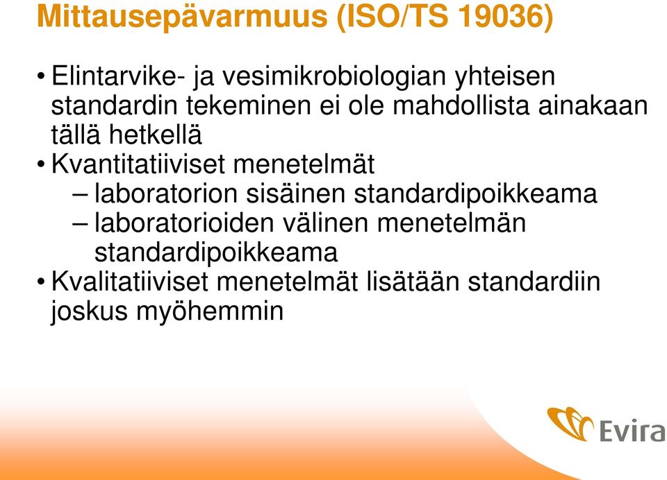 menetelmät laboratorion sisäinen standardipoikkeama laboratorioiden välinen