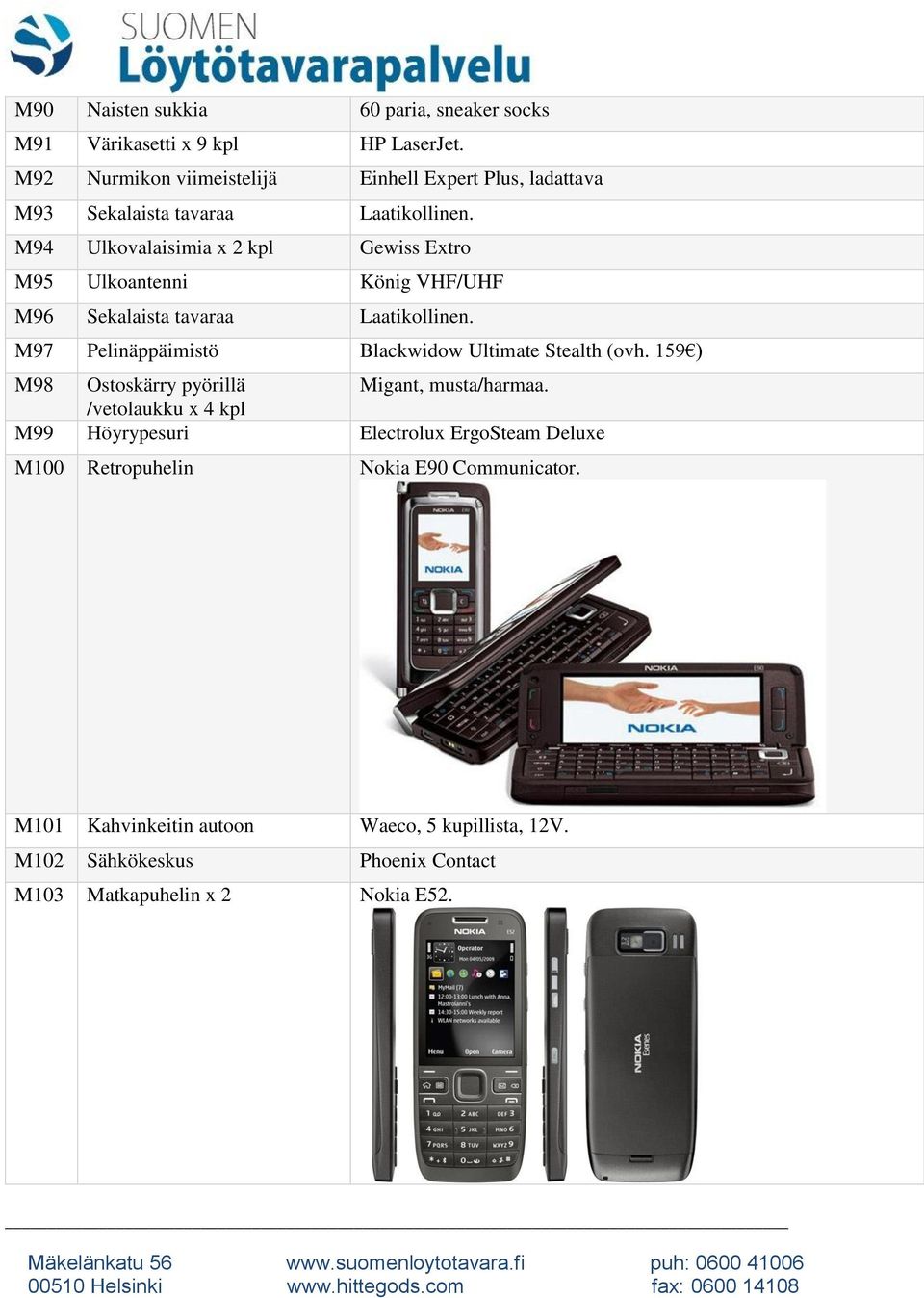 M94 Ulkovalaisimia x 2 kpl Gewiss Extro M95 Ulkoantenni König VHF/UHF M96 Sekalaista tavaraa Laatikollinen.