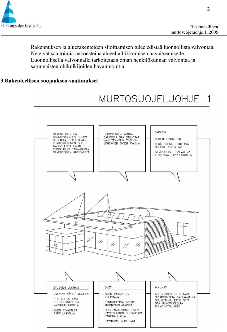 Ne eivät saa toimia näköesteinä alueella liikkumisen havaitsemiselle.