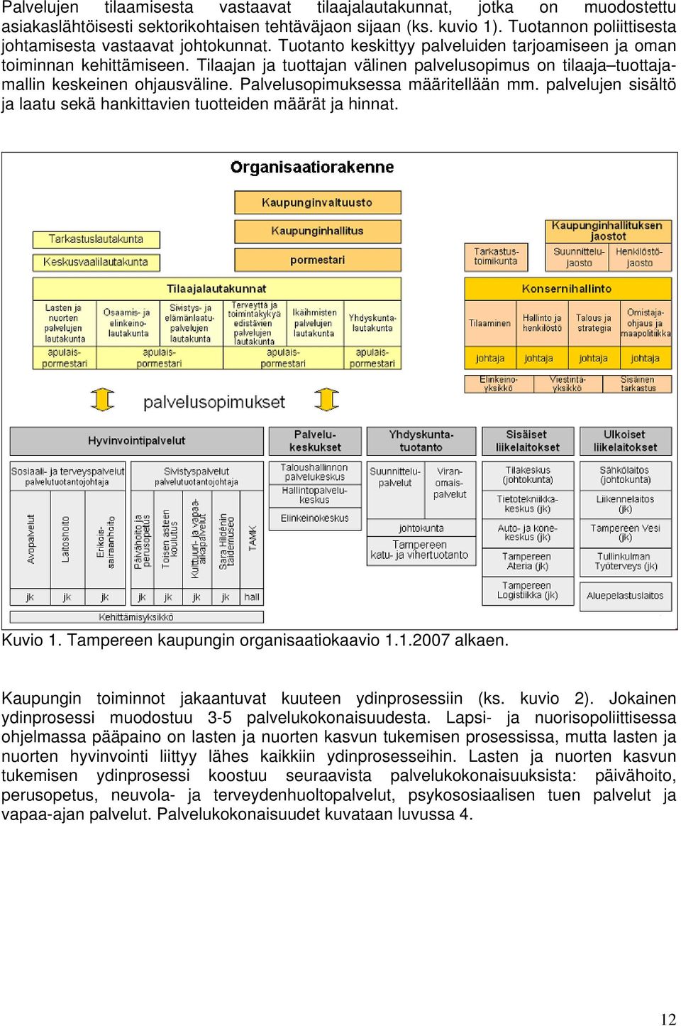 Tilaajan ja tuottajan välinen palvelusopimus on tilaaja tuottajamallin keskeinen ohjausväline. Palvelusopimuksessa määritellään mm.