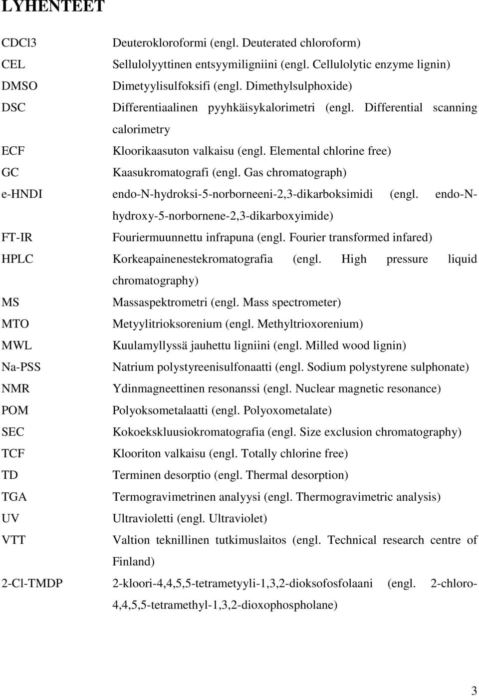 Gas chromatograph) e-hndi endo-n-hydroksi-5-norborneeni-2,3-dikarboksimidi (engl. endo-nhydroxy-5-norbornene-2,3-dikarboxyimide) FT-IR Fouriermuunnettu infrapuna (engl.