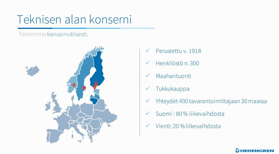 300 ü ü ü ü ü Maahantuonti Tukkukauppa Yhteydet 400