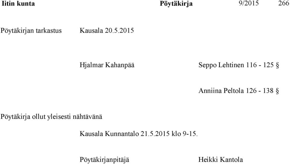 2015 Hjalmar Kahanpää Seppo Lehtinen 116-125 Anniina Peltola