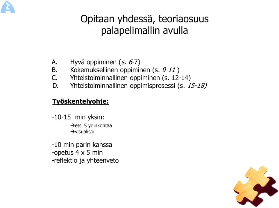 Yhteistoiminnallinen oppimisprosessi (s.