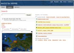 ArcGIS for INSPIRE Mahdollistaa tiedon hakemisen INSPIRE Discovery Services INSPIRE Geoportal Consumers European SDI 1.