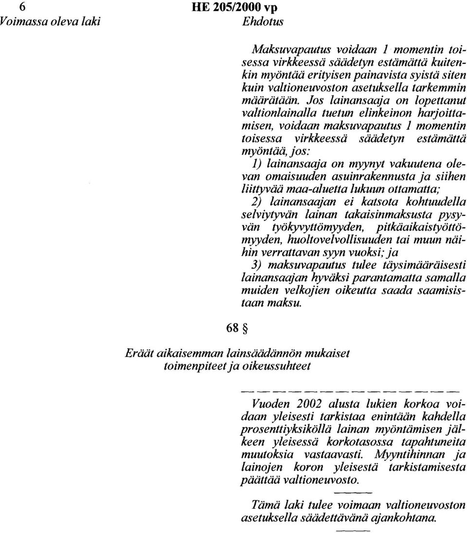 Jos lainansaaja on lopettanut valtionlainalla tuetun elinkeinon harjoittamisen, voidaan maksuvapautus 1 momentin toisessa virkkeessä säädetyn estämättä myöntää, jos: 1) lainansaaja on myynyt