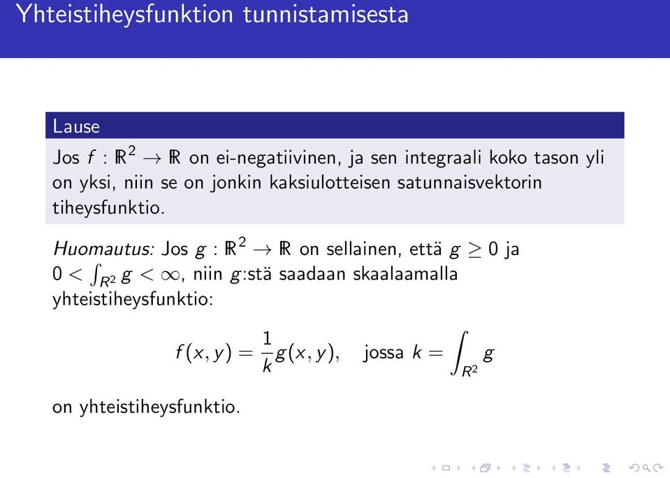 tiheysfunktio.