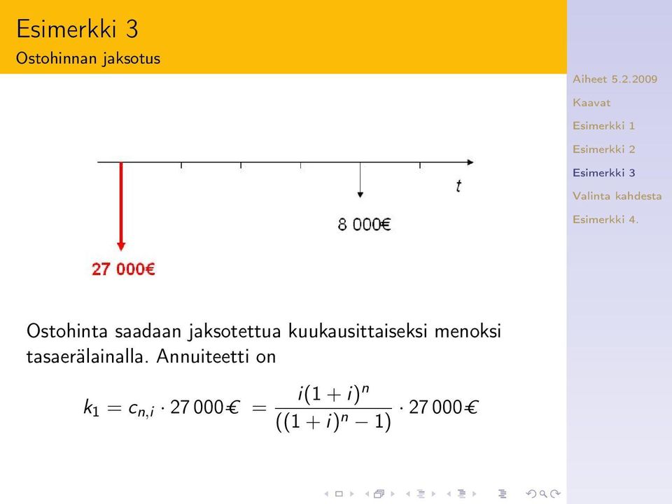 tasaerälainalla.