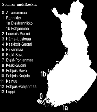 15 Kuva 3. Suomen metsäkeskuksen aluejako (Metla 2015). 2.3 Käsittelyvaihtoehdot Käsittelyvaihtoehdot laadittiin käyttäen Tapion hyvien metsänhoitosuositusten mukaista metsänhoitoa (Äijälä ym. 2014).