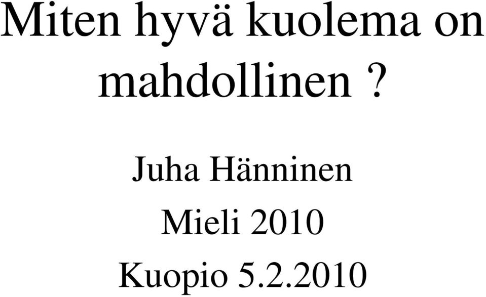 Juha Hänninen