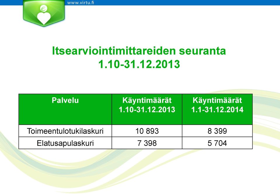 2013 Käyntimäärät 1.1-31.12.