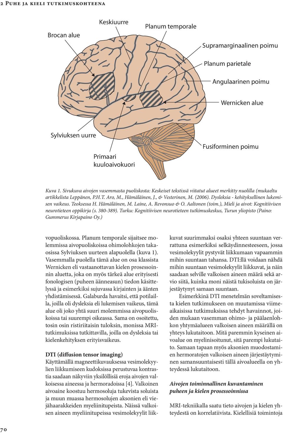 Dysleksia - kehityksellinen lukemisen vaikeus. Teoksessa H. Hämäläinen, M. Laine, A. Revonsuo & O. Aaltonen (toim.), Mieli ja aivot: Kognitiivisen neurotieteen oppikirja (s. 380-389).
