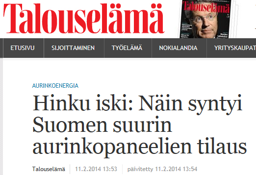 kunnan päästöjä ja samalla globaaleja kasvihuonekaasupäästöjä 5 Aiemmat yhteishankinnat HINKU 2013, 35 kpl, 175 kwp Kuntapilotti 2015