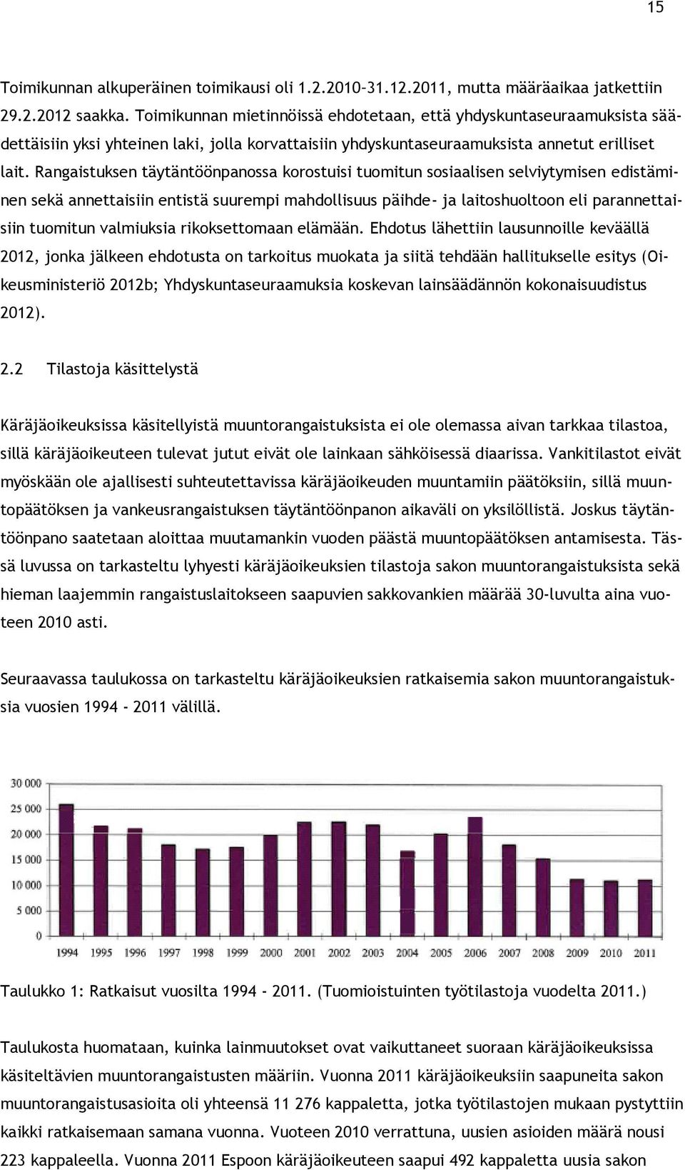 Rangaistuksen täytäntöönpanossa korostuisi tuomitun sosiaalisen selviytymisen edistäminen sekä annettaisiin entistä suurempi mahdollisuus päihde- ja laitoshuoltoon eli parannettaisiin tuomitun