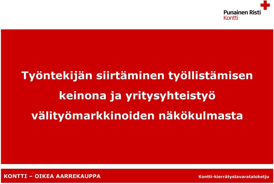 ja yritysyhteistyö