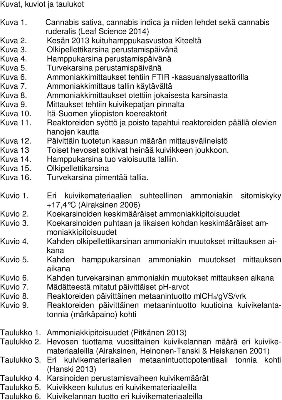 Cannabis sativa, cannabis indica ja niiden lehdet sekä cannabis ruderalis (Leaf Science 2014) Kesän 2013 kuituhamppukasvustoa Kiteeltä Olkipellettikarsina perustamispäivänä Hamppukarsina